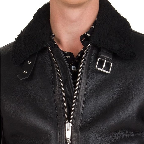 The Kooples Leather Biker Jacket Shearling lining. 2 days only discount offer! - Picture 3 of 7